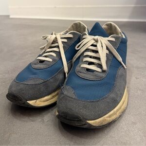 Common Projects Blue and Gray Sneakers